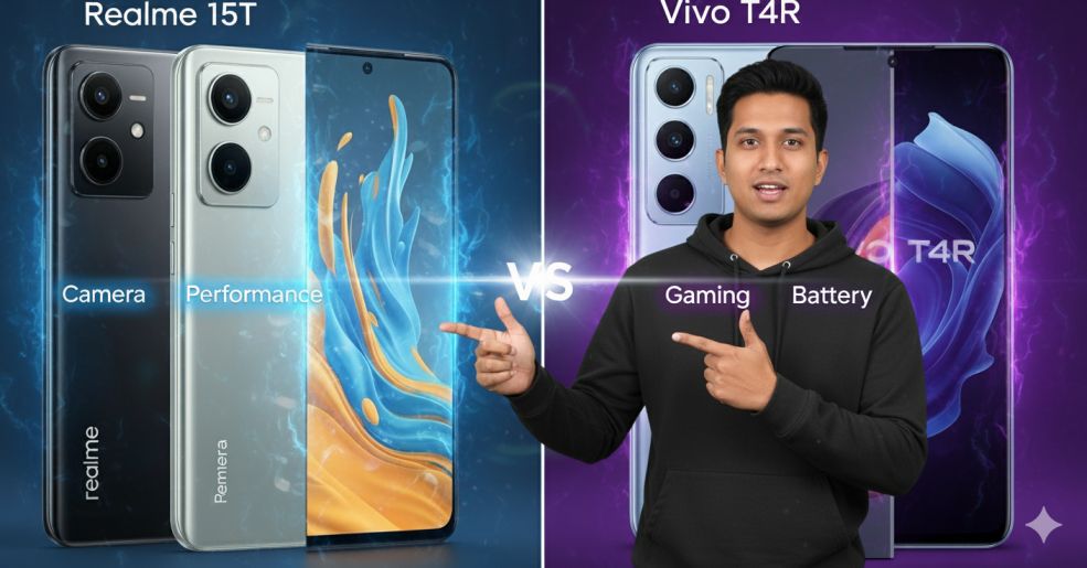 Realme 15T vs Vivo T4R Comparison 